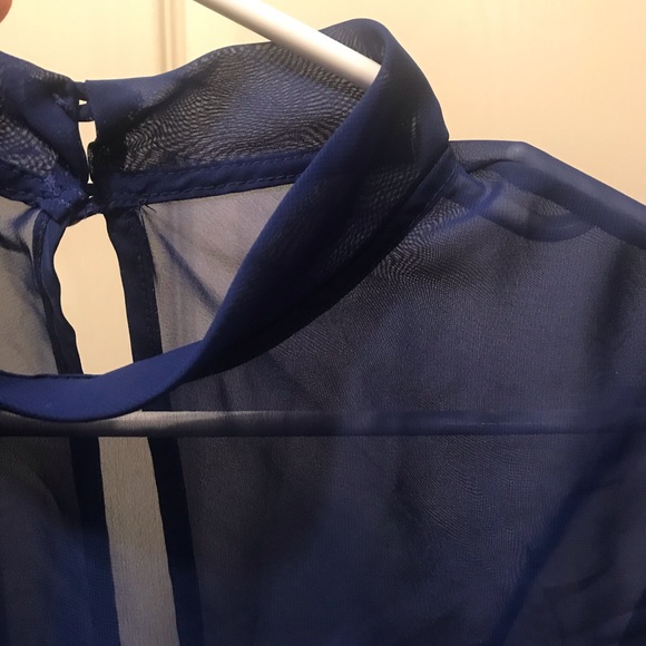 🆕 Brand new blue coverup/sheer top small - Picture 5 of 6